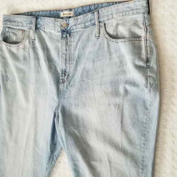 Madewell The Curvy Perfect Vintage Jean Womens Plus Size 37 Light‎ Wash New - Picture 7 of 11